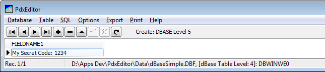 dBaseSimpleData
