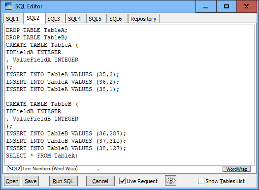 SQLdialogScript
