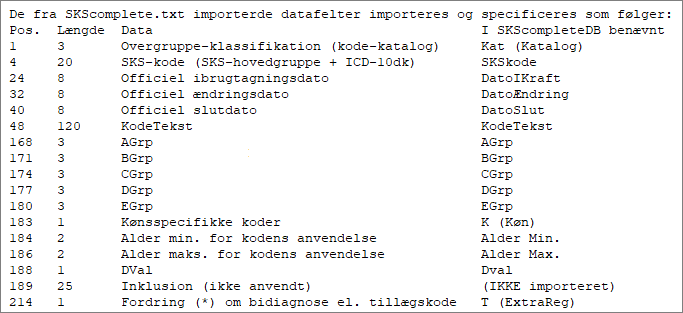 SKSimport-specifikation
